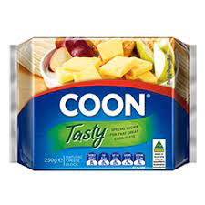 Cheese Tasty Block Cheddar COON 250 Gr/Pcs