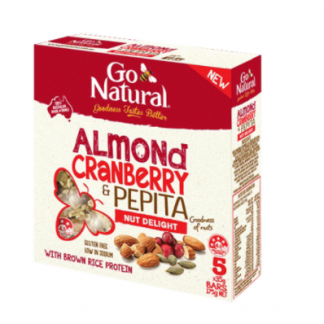 Almond Cranberry & Pepita (Nut Delight) Go Natural 175Gr