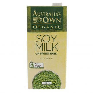 Unsweet Soy Organic Drink Aust Own 1 Lt
