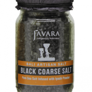 Black Coarse Salt Glass Javara Jar 90 g *