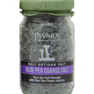 Coarse Salt Blue Pea Flower Javara Glass Jar 100 g *
