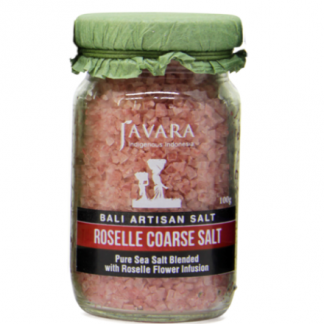 Coarse Salt Rosella Javara Glass Jar 100 g *