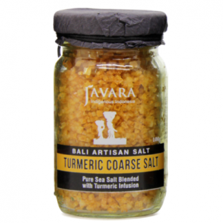 Coarse Salt Turmeric Javara Glass Jar 100 g *