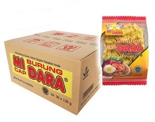 Mie Telur Burung Dara Keriting 36 x 136gr