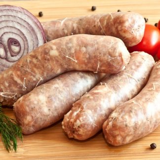 Smoked Beef Garlic Sausage With Natural Casing 28 Size : /00 Gr/Pcs,