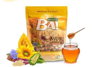 Bakalland Ba! Crunch Muesli 5 Seeds With Honey 12 x 300gr