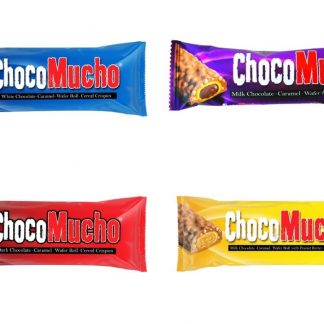 Choco Mucho 20 x 10 x 30gr ( Milk Choc, Dark Choc, White Choc, Peanut Butter )