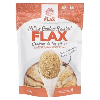 Fee Fi Fo Roasted Flaxseed With Apple Cinamon 12 x 425gr