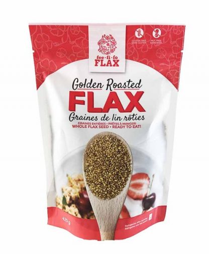 Fee Fi Fo Roasted Whole Flaxseed 12 x 425gr